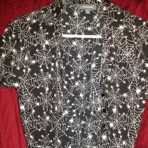 Modcloth peplum spider shirt.